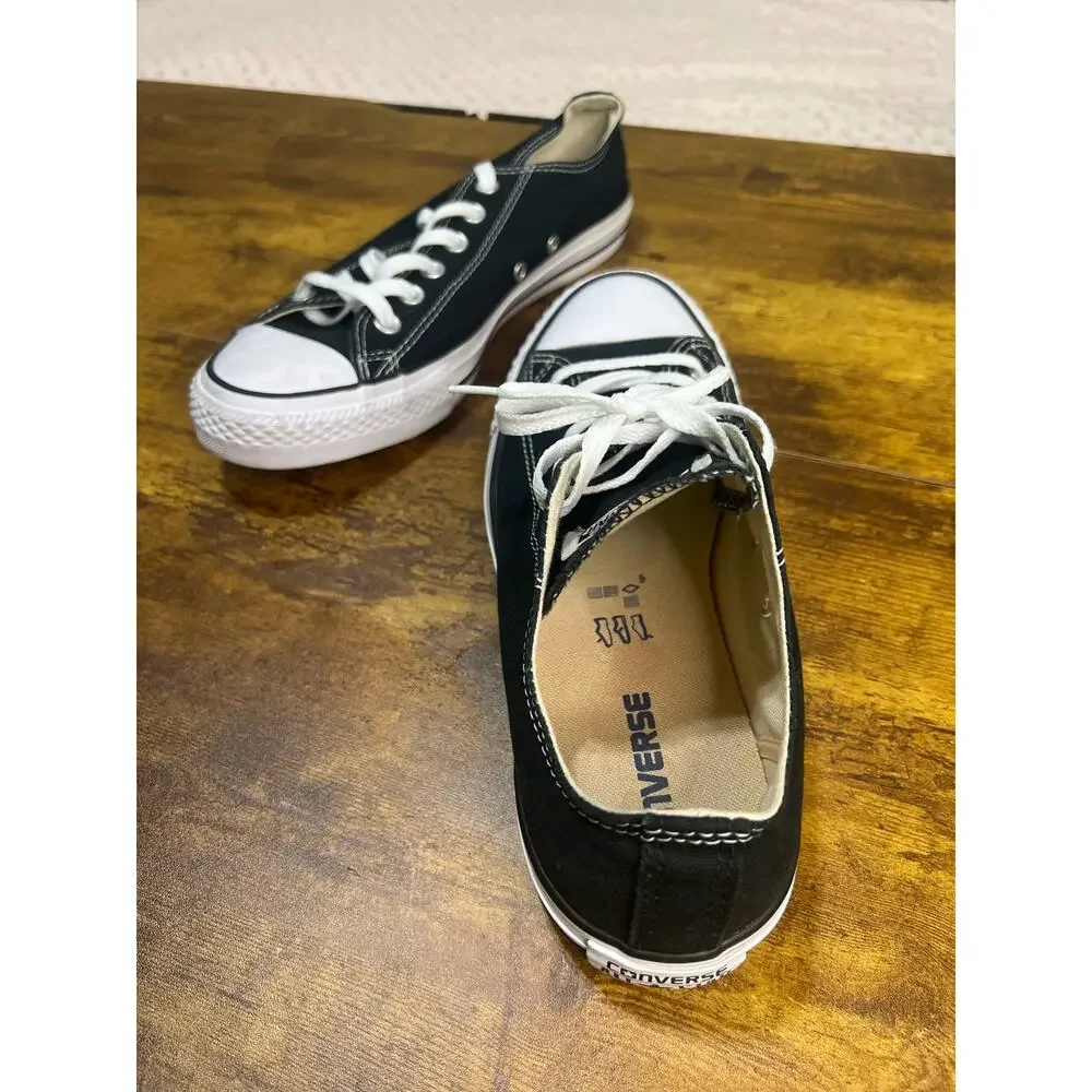 Converse Black and White Low Top Sneakers - Picture 9 of 9